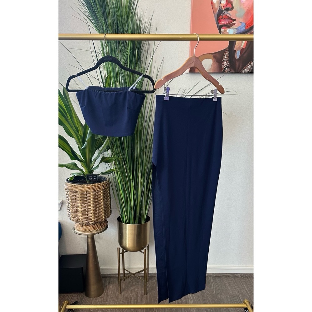 Naked Wardrobe On the Slit Set in Navy Blue - Size Large - Picture 10 of 13